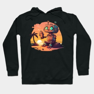 A robot asking existential crisis Hoodie